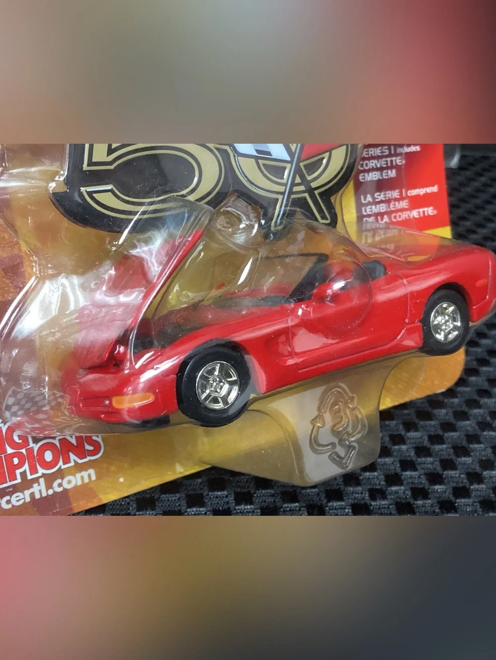 1998 Corvette Convertible 50th anniversary Die-Cast Toy - Red
